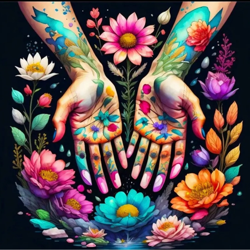Hands Diamond Painting Kit (12in x 12in)